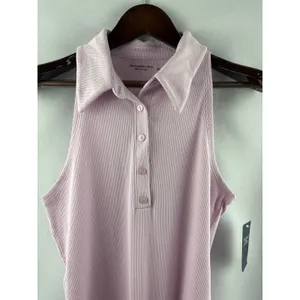 Women’s Abercrombie & Fitch Large Cool Pink Sleeveless Bodysuit thumbnail 2