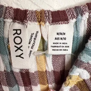 Roxy Colorful Checkered Midi‎ Dress medium 99% Cotton thumbnail 6