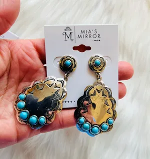 Mia’s Mirror Earrings Silver thumbnail 4