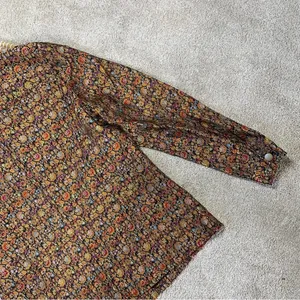 Coldwater Creek Tapestry Multicolor Brocade Jacquard Button Front Top Jacket M thumbnail 11