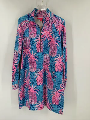 Lilly Pulitzer UPF 50+ Skipper Dress Tropic Down Low size large thumbnail 2