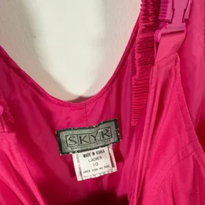 Skyr Vintage Pink Snow Bib Overalls Ski Outdoor Retro Winter NEW Womens Size 10 thumbnail 6