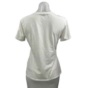 Sportmax Women's White Crew Neck Short Sleeve Basic T Shirt Tee Top Size M thumbnail 3