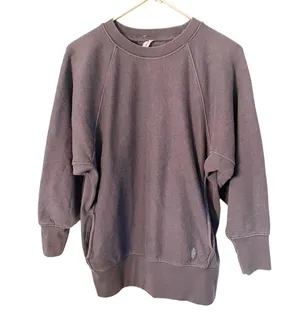 Free People FP Movement Size XS Grey Better Days Crewneck Sweatshirt Pockets thumbnail 2
