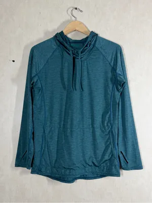 NRS Women’s Silkweight Hoodie Shirt Longsleeve UPF 50+ Outdoor in Mediterranea M thumbnail 3