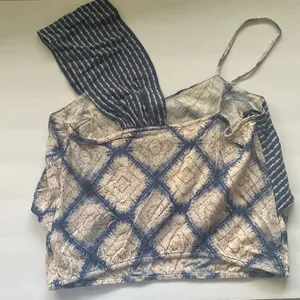 Free People ‘Call On Me’ asymmetrical strap blue boho ruffle tank, size small thumbnail 10