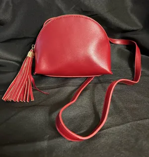 Forever 21 Women’s Red Crossbody Shoulder Tassel Bag thumbnail 1