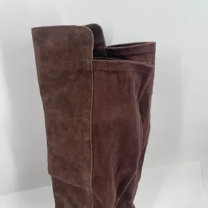 Lucky Brand Calypso Boots Size 6 Tall Over The Knee Suede Chocolate Brown Suede thumbnail 6