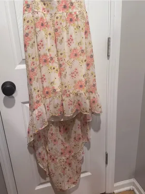 AS U WISH Floral Sundress Large Cottagecore Tie Back Cutout Midi Dress thumbnail 6