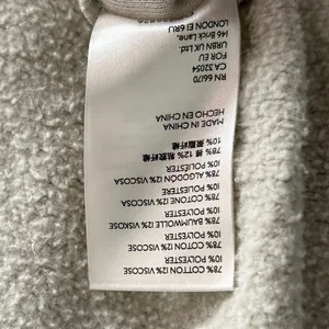 Free People Jordan Fleece Slouchy Jacket Washed Muslin Small Oversized Cozycore thumbnail 6