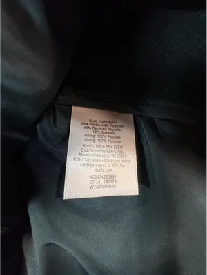 Tek Gear Women’s Small Puffer Vest Dark Green Full Zip Fleece Side Panels thumbnail 7