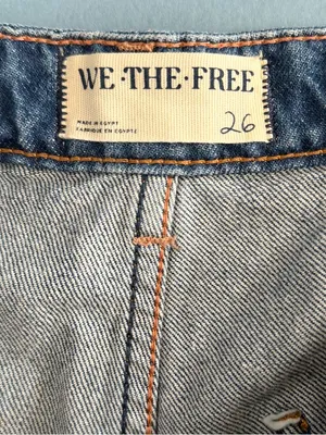 NWT Free People We The Free Palmer‎ Tunnel Vision Baggy Relaxed Cuffed Jeans thumbnail 7