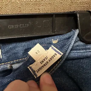 Madewell Woman’s Baggy Straight Jeans Dark Worn Indigo Wash Size 24 thumbnail 4