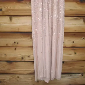 Mac Duggal 35109 Pink Embellished Flutter Sleeve Gown Dress MOB $698 thumbnail 9