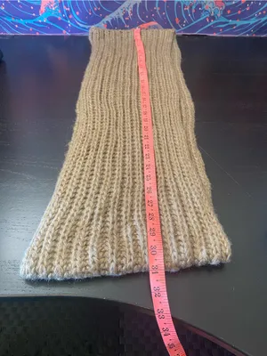 Soft Chunky Knit Infinity Scarf in Camel Tan thumbnail 4
