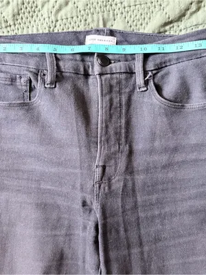 Good American Good Straight Black Jeans Size 6/28 thumbnail 7