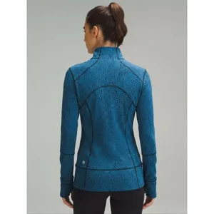Lululemon Blue Mock Neck Pullover Jacket No Hood Size 6 Fit Fair thumbnail 2