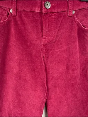 Ariat Flare Corduroy Jeans Women’s Size 29R Stretch Denim Western Maroon Wine thumbnail 3