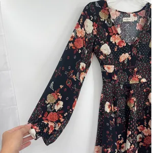 Abercrombie & Fitch Y2K Babydoll Mini Dress Sz XS Floral Whimsigoth Fairy Grunge thumbnail 5