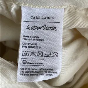 & Other Stories Straight Leg Jeans in Off-White thumbnail 5