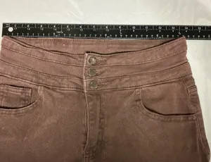 Roswear Wide Leg Pants Size M Brown High Waist thumbnail 7