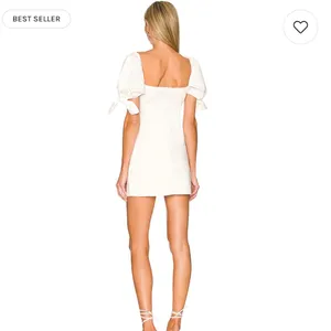 Revolve MORE TO COME Amora Bow Mini Dress in White thumbnail 2