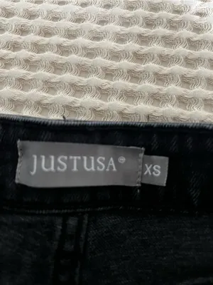 Just USA Black Distressed Denim Cutoff Shorts thumbnail 3