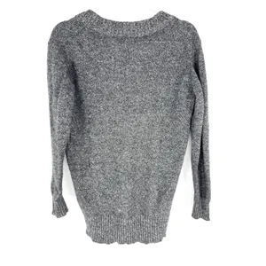 Athleta Vital V-Neck Sweater Gray Wool Cashmere Blend Marl Size Small thumbnail 4