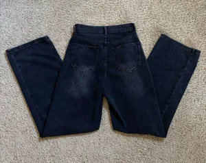 Shein Jeans Black Straight Leg thumbnail 1