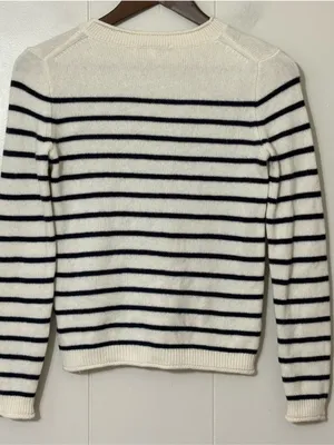 Alex Mill Wool Cashmere Breton Stripe Sweater XS Old Money Preppy thumbnail 6