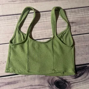 Urban Outfitters Estella Textured Green Crop Top thumbnail 9