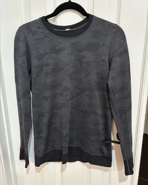 Lululemon swiftly breathe long sleeve in vented camo size 4 thumbnail 1
