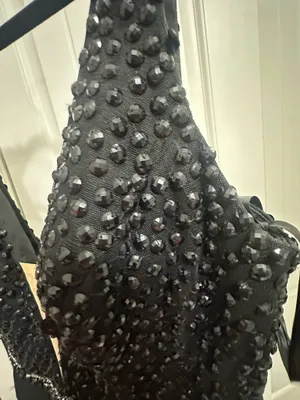 Sherri Hill Homecoming Black Deep V Neck Short Dress with Beading thumbnail 6