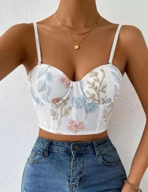 Floral Crop Top thumbnail 2