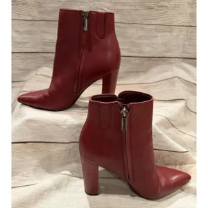 Sam Edelman Raelle Cabernet Red Leather Ankle Boot Size US 7 thumbnail 5