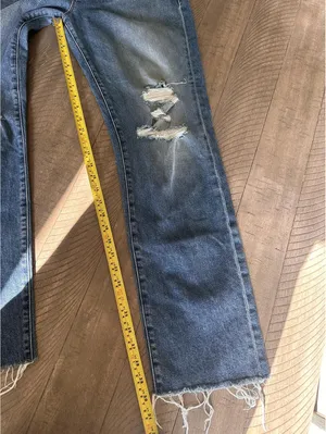 MOTHER Superior The Trickster Skimp Fray Thrill Seeker Distressed Jeans Women 31 thumbnail 11