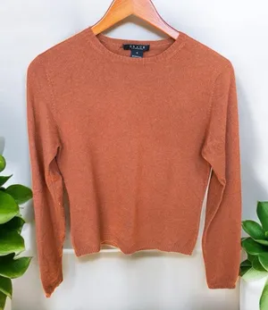 Grace Cashmere Women's Brown Sweatshirt 100% puré cashmere thumbnail 1