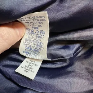 Lands End Navy & Ivory Full Zip Down/Feather Insulated Vest Womens M 10-12‎ thumbnail 7