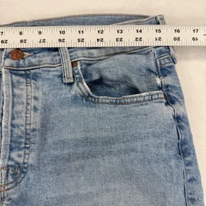 MOTHER Light Wash‎ Straight Leg Button Fly Denim Jeans Womens Size 29 High Rise thumbnail 5