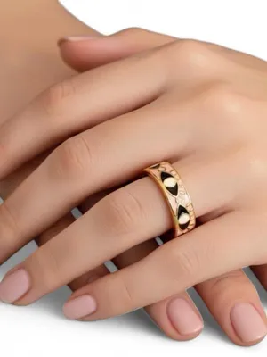 NWOT Pink Evil Eye Adjustable Ring thumbnail 1
