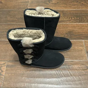 Koolaburra by UGG Women's VICTORIA TALL BLACK Size 7 thumbnail 3
