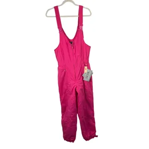 Skyr Vintage Pink Snow Bib Overalls Ski Outdoor Retro Winter NEW Womens Size 10 thumbnail 2