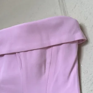 House of CB Naia Pink Strapless Mini Dress Flap Pocket‎ Bodycon L thumbnail 9
