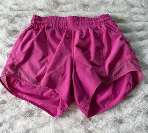Lululemon Hotty Hot Shorts Sonic Pink 4” Low Rise Size 4 thumbnail 1