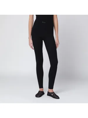 Fear of God ESSENTIALS Waffle Leggingsin Black Large New Womens Knit Pants thumbnail 16