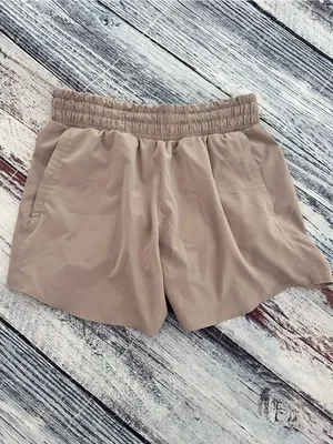 Under Armour 5" Flex Woven Pocket High Rise Short Sahara Tan thumbnail 3