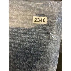 Third Womens Denim Maxi Skirt Distressed Front Slit Blue XL thumbnail 8