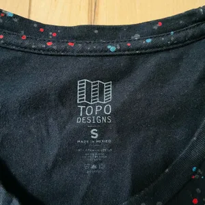 Topo Designs women’s t shirt Sz small black thumbnail 2
