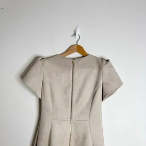 Calvin Klein Puff Short Sleeve Faux Suede Princess Seam Sheath Mini Dress size 4 thumbnail 5