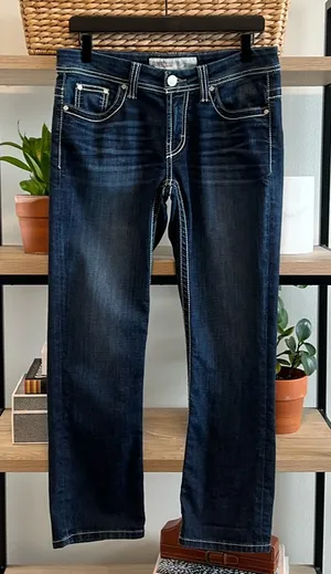 BKE Harper Mid-Rise Factory Distressed Ankle Cropped Jeans, 28 thumbnail 1